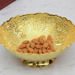 Professional Handicrafts 24K Gold Plated Brass Decorative Bowl for Table, Diwali Home Decor,Wedding Anniversary Gift for Couples Marriage, Corporate Clients - 7.5 Inch